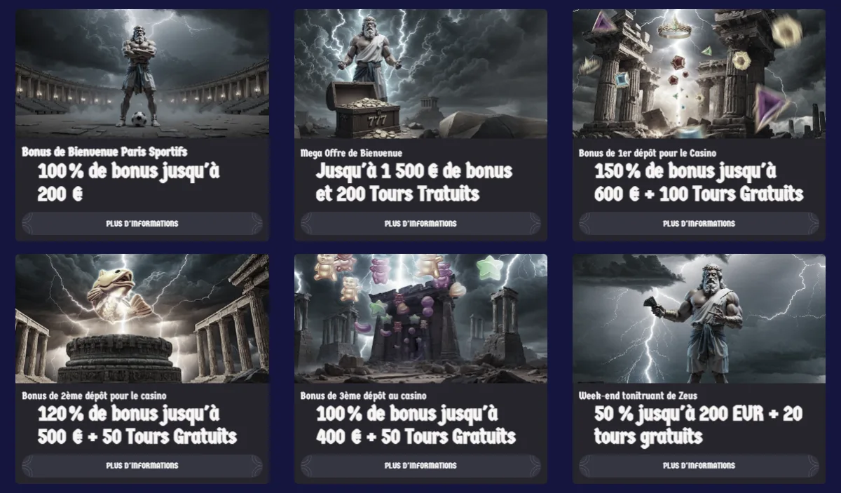 Zeuswin casino promotions